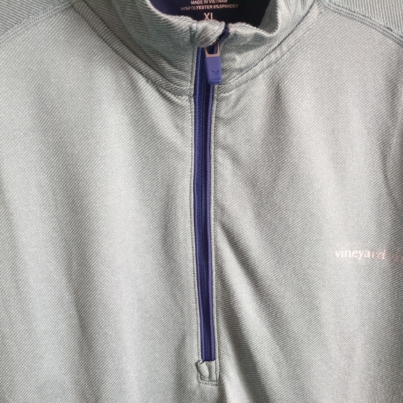 Vineyard Vines Men's XLMint Performance 1/4 Quarter Zip Pullover - Picture 3 of 9